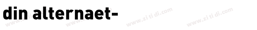 din alternaet字体转换